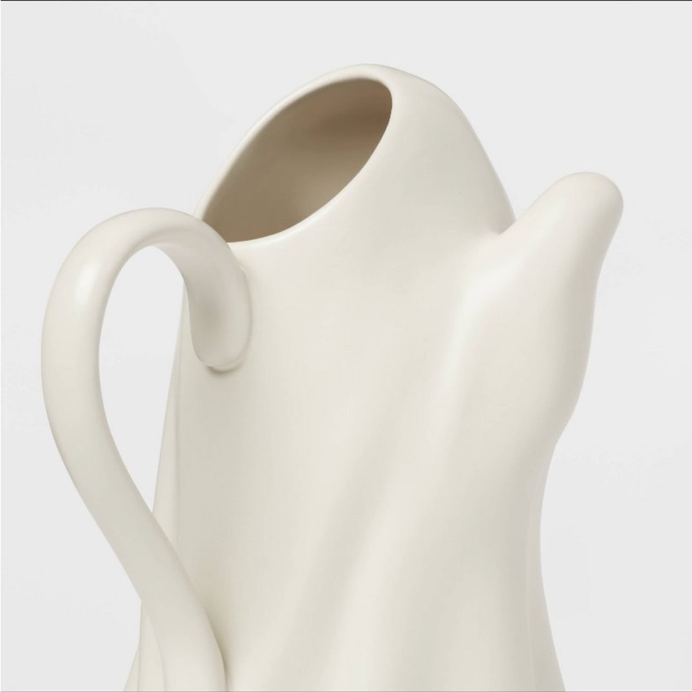Halloween Ghost Stoneware Pitcher Beverage Server - Threshold™ LAST ONE - Picture 4 of 7